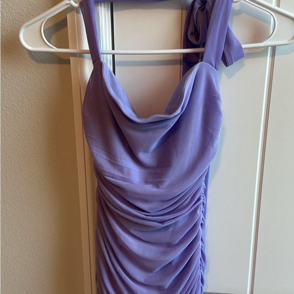 Lucy in the Sky Purple Ruched Dress